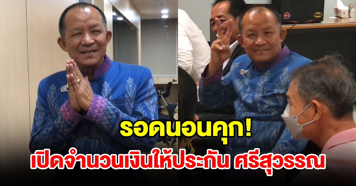 เปิดจำนวนเงินให้ประกันตัว ศรีสุวรรณ ปฏิเสธทุกข้อกล่าวหา ลั่นจะเดินหน้าร้องฯต่อไป