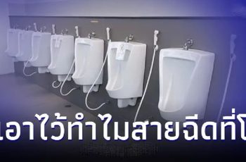 สายฉีดที่โถฉี่ห้องน้ำชาย มีเอาไว้ทำไม