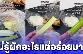 สาวสงสัย มันคือผักอะไร หลังแม่ค้าส้มตำแถมผักมาให้ อร่อยมาก