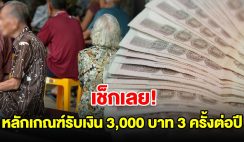 เช็กเลย! เปิดหลักเกณฑ์วิธีขอรับเงิน ผู้สูงอายุยากลำบาก 3,000 บาท 3 ครั้งต่อปี เช็กเลย! เปิดหลักเกณฑ์วิธีขอรับเงิน ผู้สูงอายุยากลำบาก 3,000 บาท 3 ครั้งต่อปี