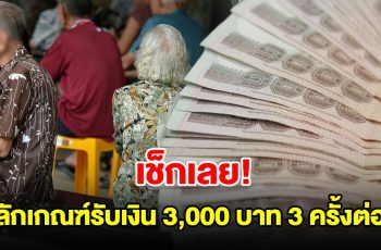 เช็กเลย! เปิดหลักเกณฑ์วิธีขอรับเงิน ผู้สูงอายุยากลำบาก 3,000 บาท 3 ครั้งต่อปี เช็กเลย! เปิดหลักเกณฑ์วิธีขอรับเงิน ผู้สูงอายุยากลำบาก 3,000 บาท 3 ครั้งต่อปี