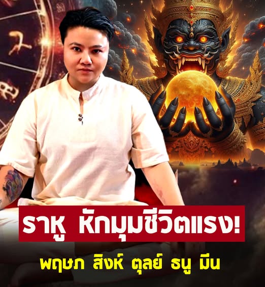 หมอเค้ก ผ่าดวงราศี “พฤษภ สิงห์ ตุลย์ ธนู มีน” หลังราหูพลิก