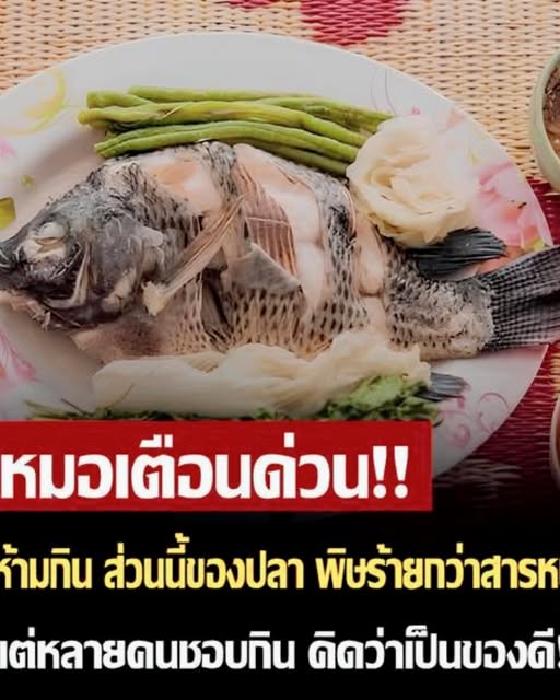 หนุ่มโคม่าหลัง “กินปลา” หลายอวัยวะล้มเหลว หมอเตือนส่วนที่ “ห้ามกิน” พิษยิ่งกว่าสารหนู!